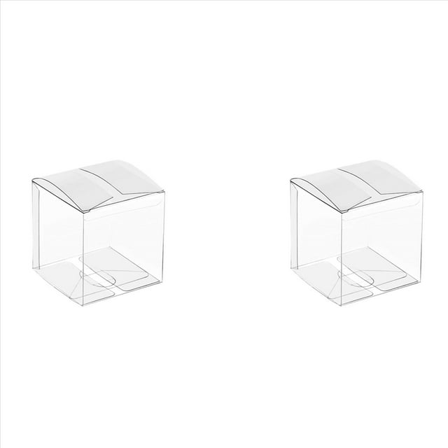 100 Piezas Cajas de Plástico Transparente para Regalos Caja de Embalaje de Pvc Embalaje de Regalo Caja de Dulces Transparente Cajas de Regalo de Boda Favores de Fiesta