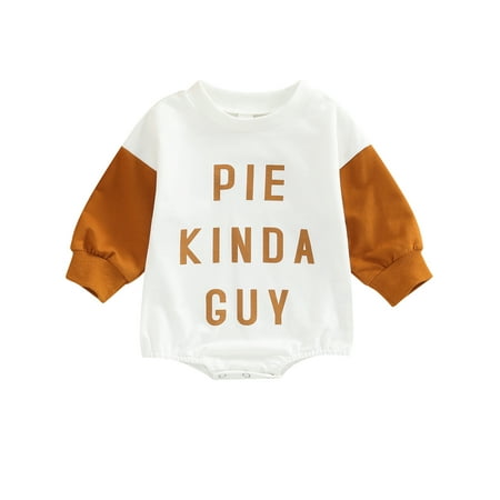 

Newborn Baby Girl Boy Clothes Pumpkin Romper Sweatshirt Onesie Long Sleeve Bubble Jumpsuit Halloween Outfit