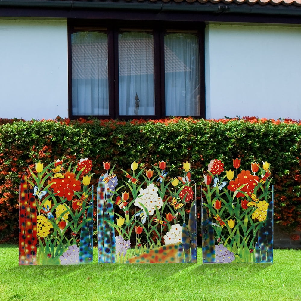 Buy HOTBEST Garden Fence Metal Flower Garden Fence Rustproof Decorative