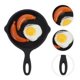thumbnail image 3 of FELTECHELECTR Modelo de casa de muñecas, sartén para casa de muñecas, wok, mini sartén para cocinar huevos con tocino para niños, 3 of 7