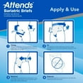 thumbnail image 5 of Adult Incontinent Brief Attends DermaDry Tab Closure 2X-Large Disposable Heavy Absorbency Bag of 12 2 Pack, 5 of 5