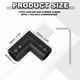 thumbnail image 2 of Conector de Varilla de Cortina de Esquina Uxcell, 2 Pcs Conector de Varilla de Cortina de 90° para Varilla de 1", Negro, 2 of 5