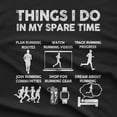 thumbnail image 2 of Funny Running T-Shirt: Things I Do In My Spare Time, Marathon Tee, 2 of 4