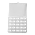 thumbnail image 4 of KLKCMS Prewound Bobbin Thread Wound Bobbins Set Portable Thread Organizer Practical 25 White Thread, 4 of 9