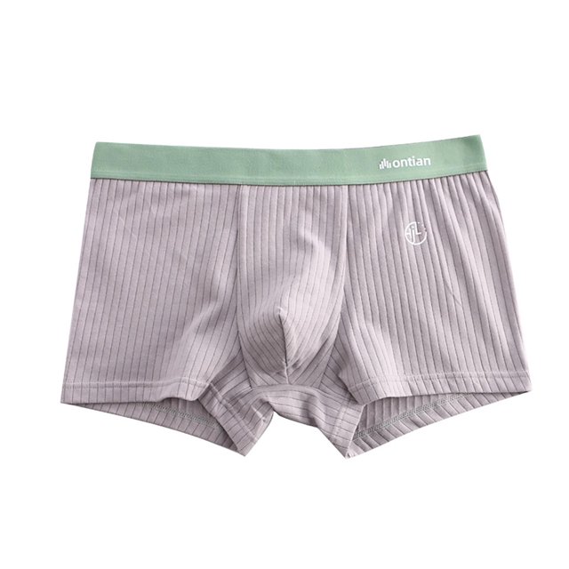 Ropa Interior Transpirable para Hombres Ropa Interior Plana de Color Sólido Poliéster, de Moda Y Cómoda para Actividades de Fitness Y Ocio