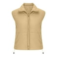 thumbnail image 4 of Hueook Winter Vest for Women Lightweight Warm Winter Coats Polar Soft Vests Outerwear with Zip Up Pockets Sleeveless Jacket for Winter 50% Off Clearance, 4 of 6