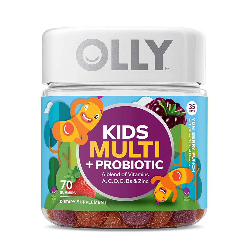 6 Pack OLLY Kids Multi Vitamin Plus Probiotic Gummies Berry Flavor 70