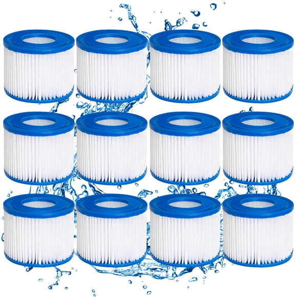 Erilolen Type VI Hot Tub Spa Filter Replacement Compatible with Lay-Z-Spa, Coleman SaluSpa, Replaces for 90352E 58323E Inflatable Hot Tub S