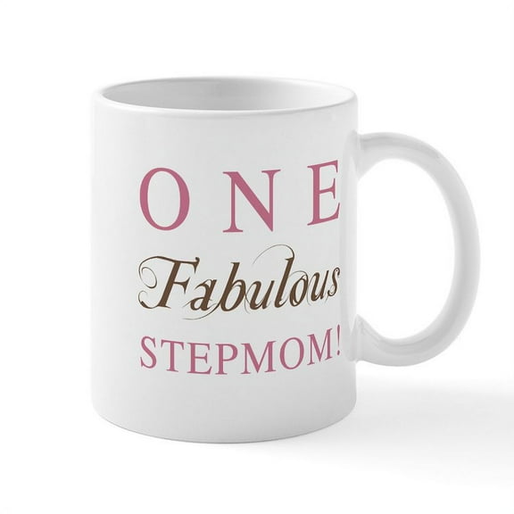 CafePress - One Fabulous Stepmom Mug - 11 oz Ceramic Mug - Novelty Coffee Tea Cup