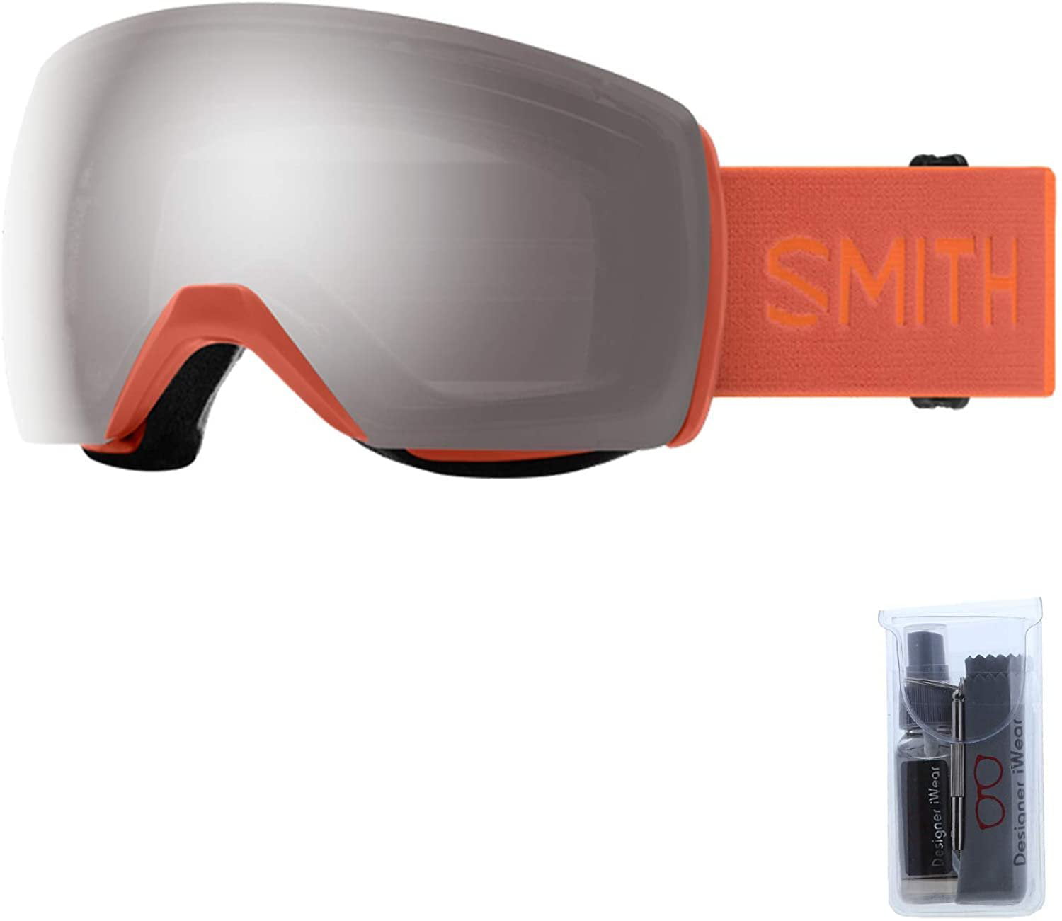 SMITH Skyline XL Black/ChromaPop Everyday Red Mirror Ski Goggles 