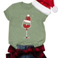 thumbnail image 2 of SZXZYGS T Shirt Casual Western Approprié T Shirt pour les Femmes Convenables Chemises d'Impression de Noël Col Rond Manches Courtes Tee Tops Tunique Blouse 2024 Été, 2 of 5