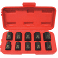 thumbnail image 2 of K-Tool 37100 10-pc 3/8" Drive 6pt Metric Standard/Short Impact Socket Set, 2 of 3