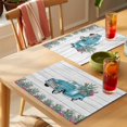 thumbnail image 4 of Summer Tropical Plants Placemats Set of 8 Farmhouse Truck Cactus Wooden Place Mats Indoor Wipeable Table Mats Washable Cloth Dining Table Placemats for Kitchen Holiday Party Home Decor 13x19 Inch, 4 of 9