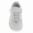 thumbnail image 5 of Kensie Girl Lace Up Stars Girls Casual Sneakers. (Little Kids Big Kids), White Silver, Size: 7, 5 of 7