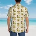 thumbnail image 6 of Xecao Frogs print Hawaiian shirt - a stylish short-sleeve button-down for men, perfect for casual beach and tropical outings., 6 of 9