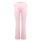 thumbnail image 4 of moda de las mujeres color sólido slim fit cintura inversa delgada cintura baja cintura elástica pantalones acampanados rosa claro / xl, 4 of 7