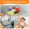 thumbnail image 4 of Divided Serving Tray with Sealing Lid 6 Compartment Snack Tray 201 Stainless Steel Snack Platters Temperature Resistant Food Storage Containers, 4 of 8