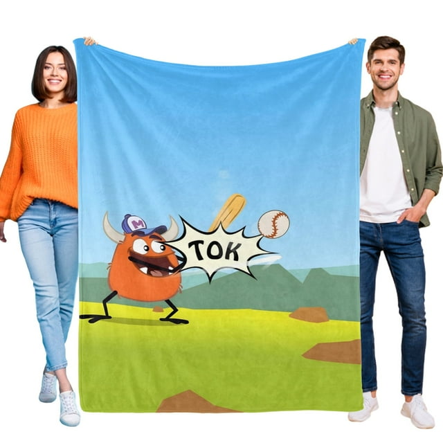 Monster Bash anti-pilling, suave, ligera, esponjosa y acogedora de lujo para hogar y cocina – Perfecta para niños y adultos,100X130cm