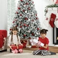 thumbnail image 5 of Best Choice Products Artificial Flocked Christmas Tree, 9ft Premium Unlit Pine Holiday Decor w/Metal Stand  Green, 5 of 9