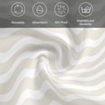 thumbnail image 5 of Cream Moire Cloth Napkins, Water Ripple Stripe Farmhouse Washable and Reusable Dinner Napkins Set of 8, Table Napkin for Kitchen Party Birthday Wedding Hotel Housewarming 20"x20", 5 of 8