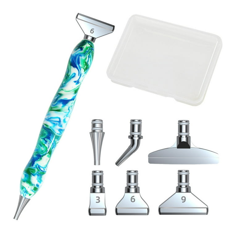 Diamond Painting Pen Kits Stainless Steel Tips With 6 Clay - Temu