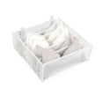 thumbnail image 1 of Organizador de almacenamiento de calcetines debajo de la cama, estructura resistente, divisores ajustables, bolsa de almacenamiento de ropa con cremallera resistente XBTCLXEBCO caja de almacenamiento de color sólido con forma geométrica, 1 of 4