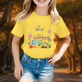 thumbnail image 2 of Girls Shirts Short Sleeve Lapel Collar Solid Color Tops Lace Back to School Elegant Casual Shirt for Girls, 2 of 4