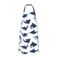 thumbnail image 2 of Honeii Cute Shark Print Waterproof Apron, Adjustable Kitchen Apron with Pockets,for Gardening, Dishwashing, Meat Processing, Car Washing, and Pet Grooming, 2 of 8