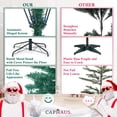 thumbnail image 5 of CAPHAUS 9 Feet Premium Pre-Hinged North Valley Spruce Full Artificial Green Christmas Tree, w/ 2,028 Branch Tips and Metal Stand, Fake Xmas Tree for Indoor Home, Office, Party, Holiday Decoration, 5 of 8
