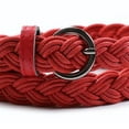 thumbnail image 4 of Dama Cinturón Delgada Cintura de Vestido Accesorios rojo Hugo Cinturón de cintura trenzada para mujer, 4 of 4