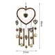 thumbnail image 3 of Xihbxyly Campana de Viento con Forma de Corazón, Diseño de Atrapasueños, Decoración Bohemia para Exteriores, Sonido Dulce con Campanas de Aluminio y Hierro, Decoración de Jardín, Sueño Relajante (Jue, 3 of 7