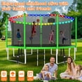 thumbnail image 5 of WOWLAND 14FT Trampoline for Adults and Kids 1400LBS Weight Capacity, Heavy Duty Outdoor Trampolines with Enclosure Net and Wind Stakes, Kids Trampoline with Basketball Hoop and Lights, Birthday Gift, 5 of 10