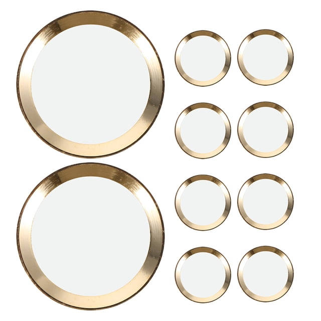 OUNONA 10Pcs Copper Fingerprint Home Button Stickers for Phones Ultra Thin Protective Skin