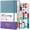 BluePurple, variant on NIRMIRO 2027 Daily & Monthly Planner, Jan 2027 – Dec 2027, A5 Hardcover Leather Calendar Book with Hourly Schedule, 12 Tabs, 4 Stickers & Storage Pocket, for Work, Home & School, 5.7"x8.4"
