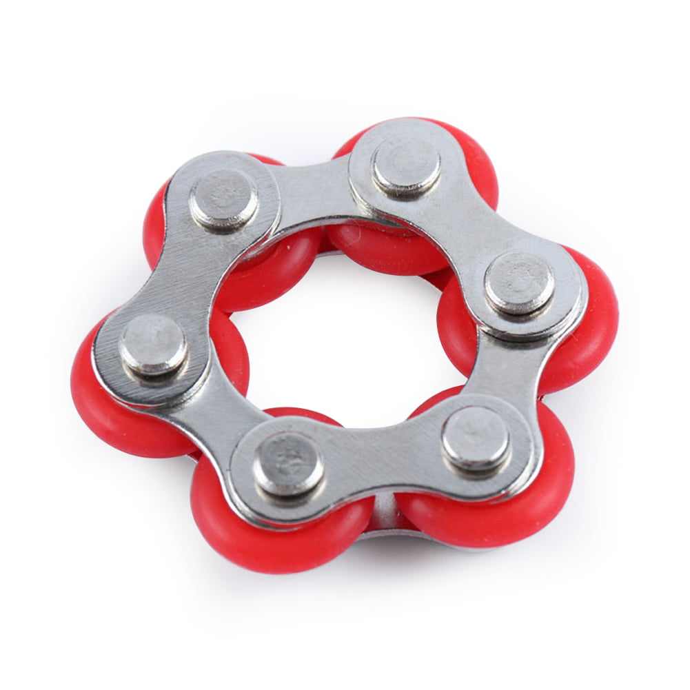 Bicycle Chain Buckle Fidget Toy Anti Stress Anxiety for Kid Adult Green 