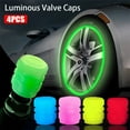thumbnail image 5 of 4Pcs Durable Fluorescent Wheel Styling Universal Car Accessories Luminous Valve Caps Tire Valves Cap Night Glowing GREEN, 5 of 8