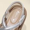 thumbnail image 5 of hengsof Girls' Open Toe Princess Beach Sandals Non Slip Soft Sole Summer Casual Flat Shoes Children's Fashion Sandals, 5 of 8