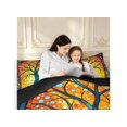 thumbnail image 4 of Homewish Vintage Tree Of Life Twin Comforter Sets,Colorful Glass Dots Bedding Set,Yellow,Black Reversible,2-Piece,1 Comforter and 1 Pillowcase, 4 of 7