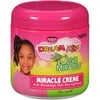 African Pride Dream Kids Olive Miracle Anti-Breakage Hair Treatment Cream - For Wavy, Curly, Coily, Relaxed & Protective Styles. With Extra Virgin Oil & Herbal Extracts, 6 Oz.