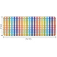 thumbnail image 7 of Colorful Striped Checkered Pattern Kitchen Rug Mat,Kitchen Runner Rugs Non Skid Washable,Decorative Kitchen Floor Mats for Kitchen,Sink,Laundry,17"x47.2", 7 of 7