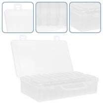 PENIKOKO Reusable Plastic Bead Storage Box with Clear Compartments for Craft Supplies and Jewelry Making