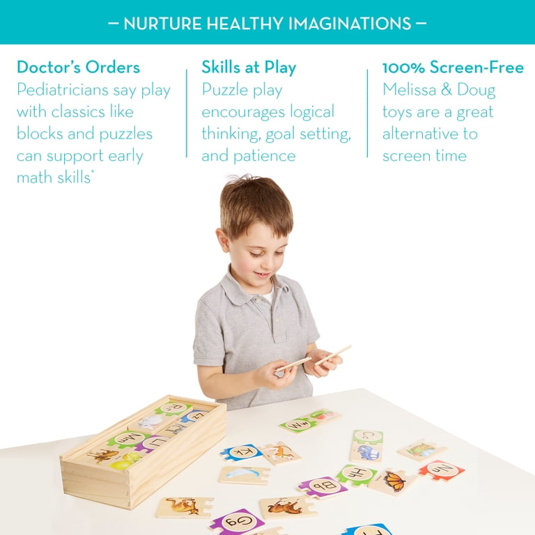 Melissa & Doug Self-Correcting Alphabet Puzzles, 52 Pieces photo 8