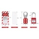 thumbnail image 3 of Candados de bloqueo de seguridad de servicio pesado Kit de etiquetas de etiquetado de bloqueo de cerrojos, bloqueo de disyuntor con bolsa de, 3 of 3
