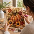 thumbnail image 2 of Halloween Diamond Art Kits for Adults Fall Pumpkin Sunflower 5D Rhinestone Painting Acrylic Shiny Resin Diamonds for Home Decor Wall Art Beginner Crafts & Seasonal Party Gifts by MPOISVA, 2 of 8