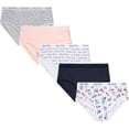 thumbnail image 1 of SURJDE Girls' Underwear-Stretch Cotton Briefs (5 Pack), 1 of 7
