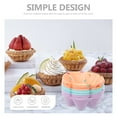 thumbnail image 4 of Silicone Baking Mold for DIY 12 Pcs Reusable Flower Cupcake Molds Compact Size Lightweight Multi, 4 of 9