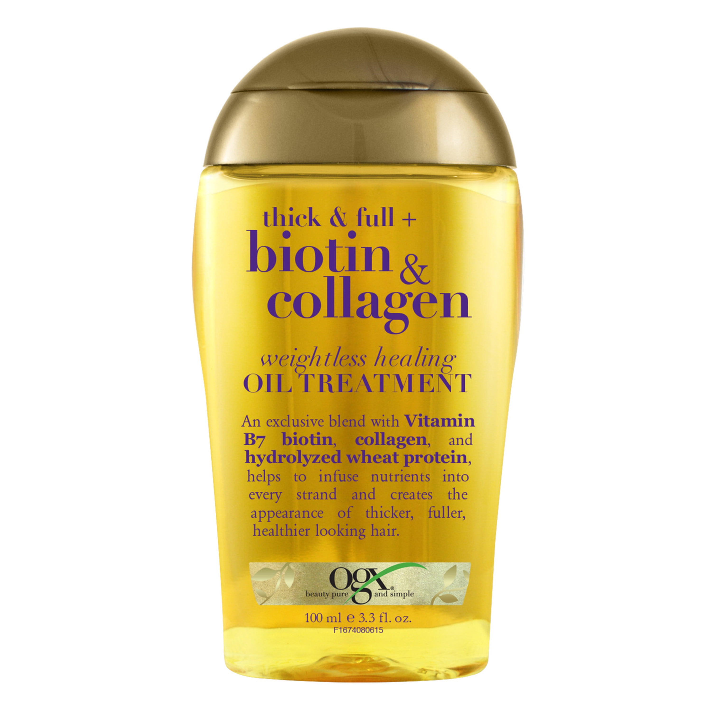 OGX Thick & Full + Biotin & Collagen Weightless Healing Oil Treatment 3.3 fl oz