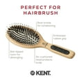 thumbnail image 4 of Kent PF01 Large Cushion Detangler Brush, Boar Bristle and Non-Scratch Nylon Mix Hairbrush for Straightening Smoothing. Oval Wood Paddle Detangling Hair Brush for Medium to Long Hair, Made in England, 4 of 6