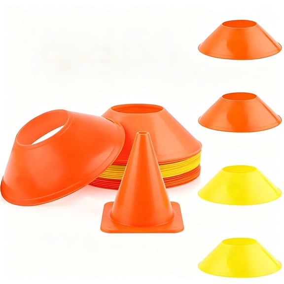 BESTSKY 2026 New 20Pcs Mini Cones for Soccer Practice Flexible Training Cones for Drills Small Plastic Cones for Sports Round Marker Cones for Kids and Adults