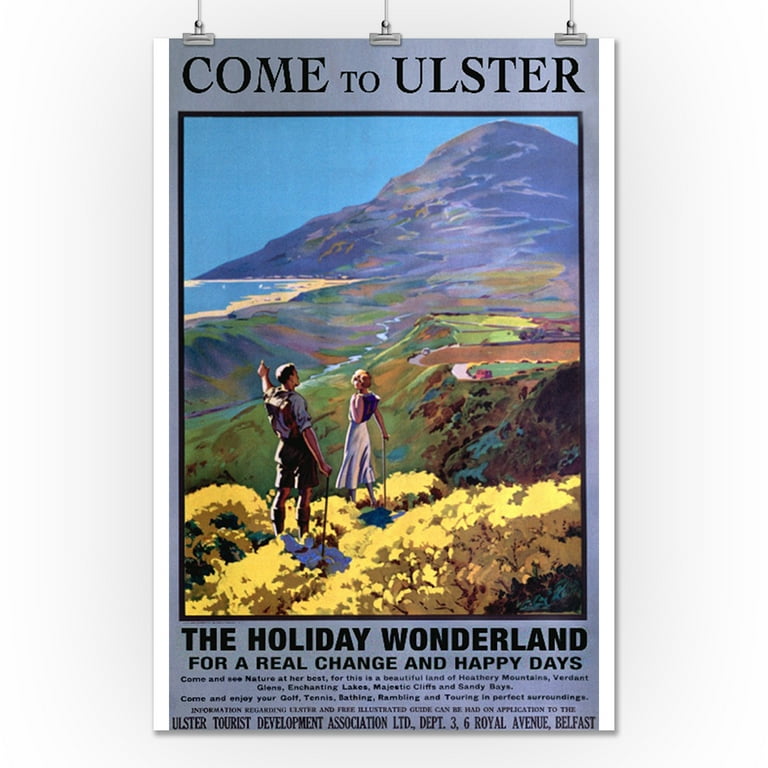United Kingdom Travel Ads (Vintage Art) Posters & Wall Art Prints